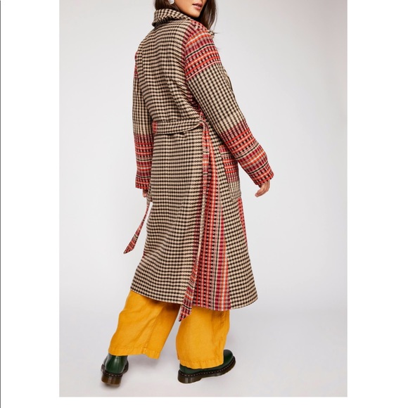 Free People Mila Wrap Coat Sz Large - Picture 3 of 7